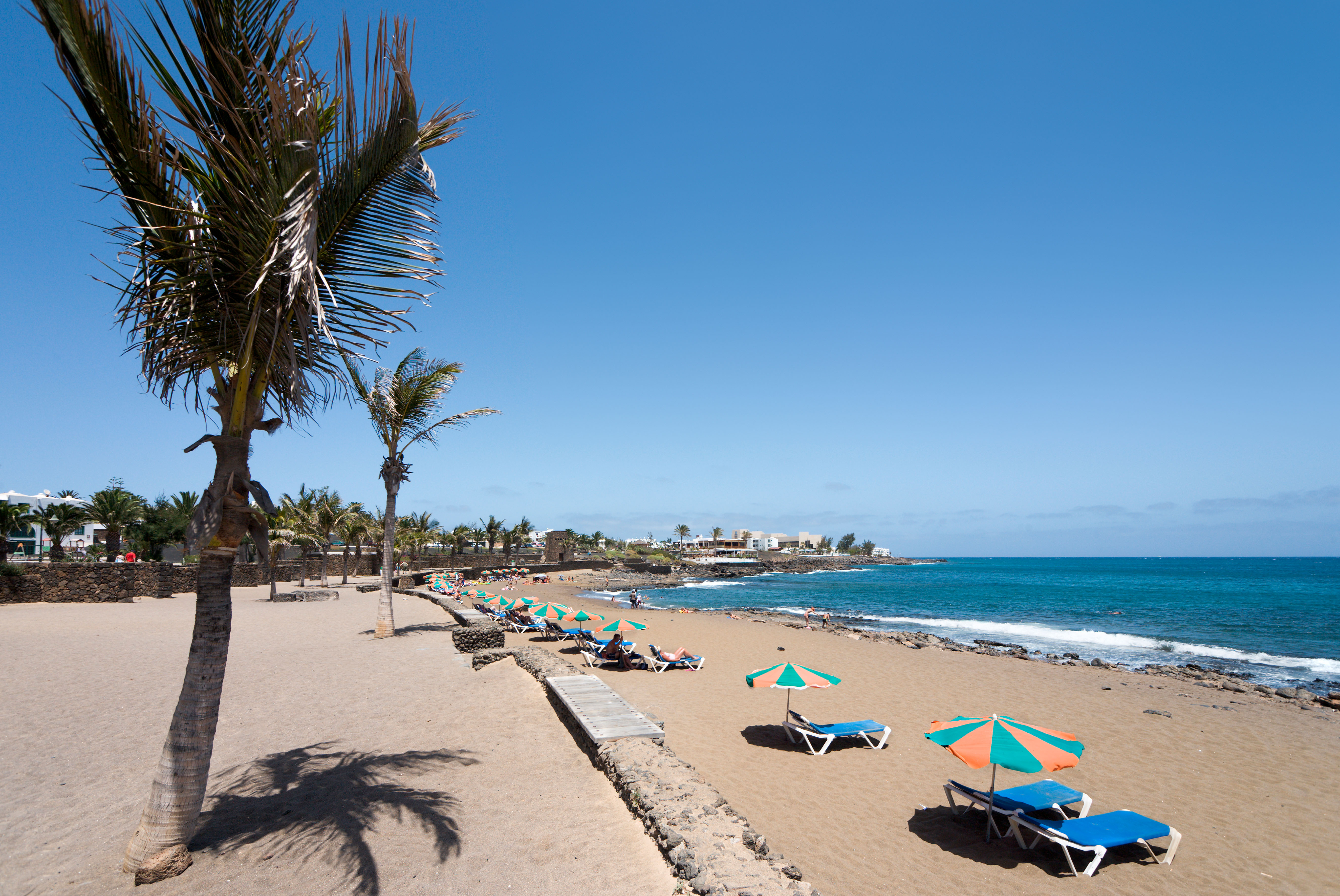 Der Strand von Playa Bastian, Costa Teguise, Lanzarote