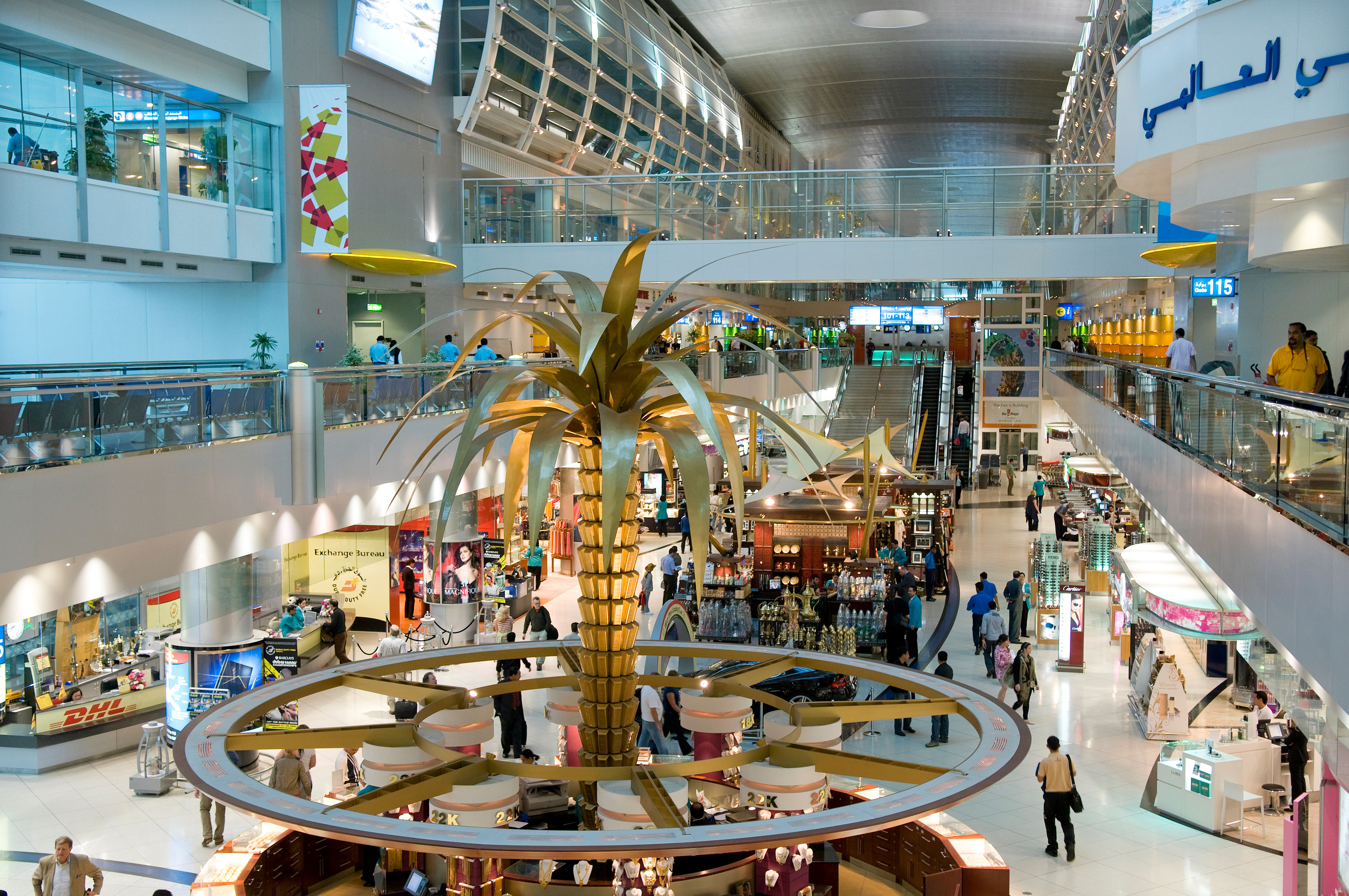 DXB ist derzeit der weltweit verkehrsreichste Flughafen im internationalen Passagierverkehr
