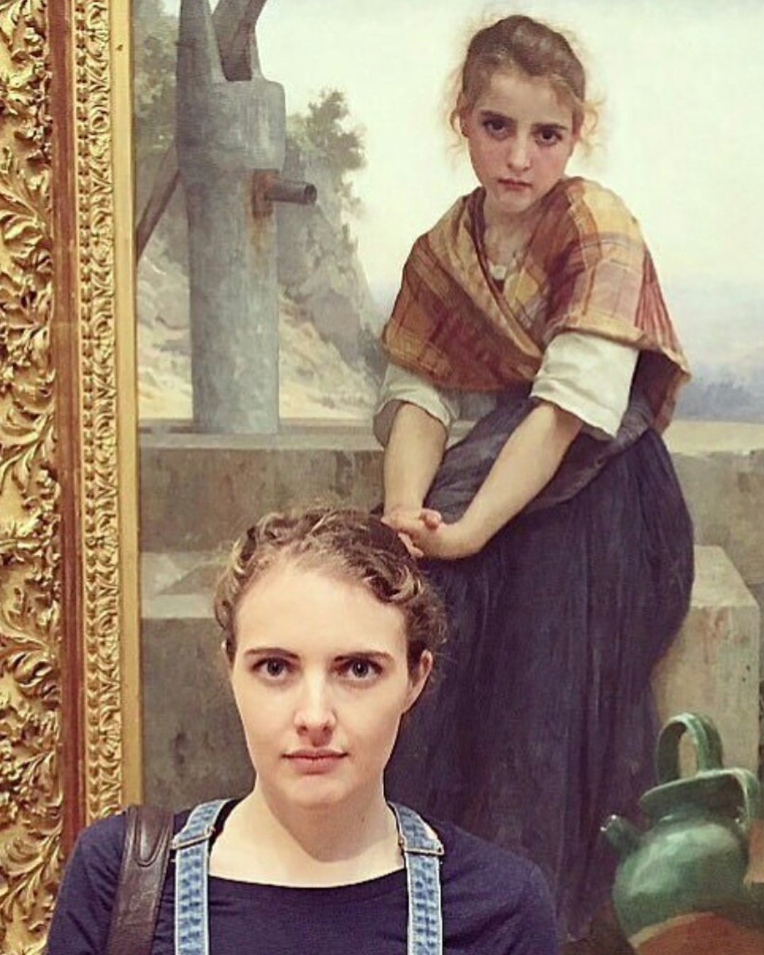 Diese Frau hat ihr Doppelgänger in einer Kunstgalerie gefunden