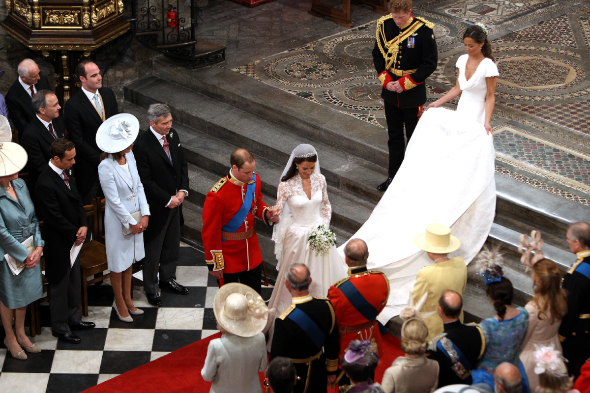Hochzeitsknicks von Prinz William und Prinzessin Kate
