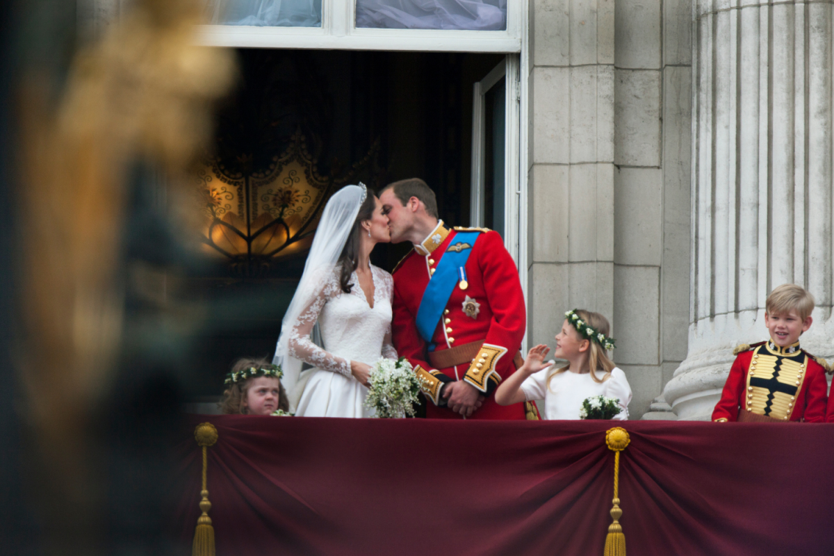 Hochzeitskuss von Prinzessin Kate und Prinz William