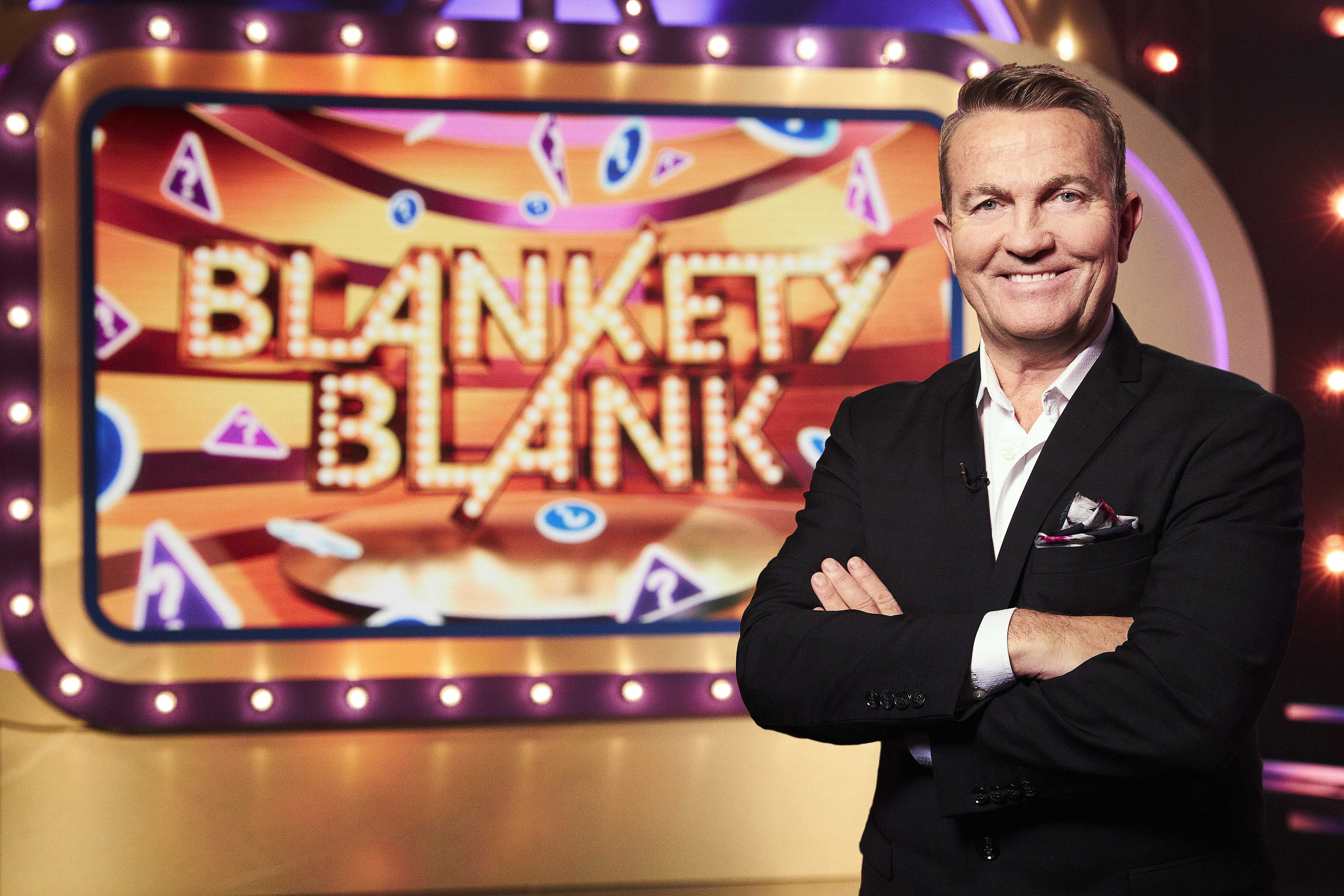 Der Komiker Rob Beckett hat die Fans nach seinem Auftritt in der Show bei Blankety Blank hinter die Bühne gebracht