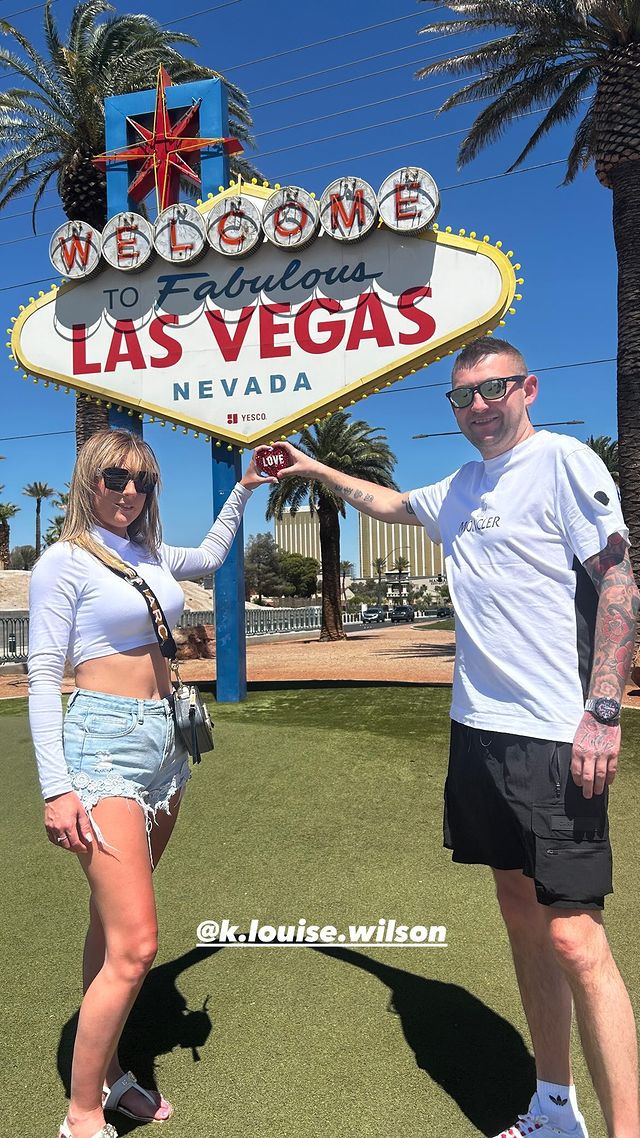 Aspinall und Kirsty hatten auch die Gelegenheit, den Vegas Strip zu besichtigen